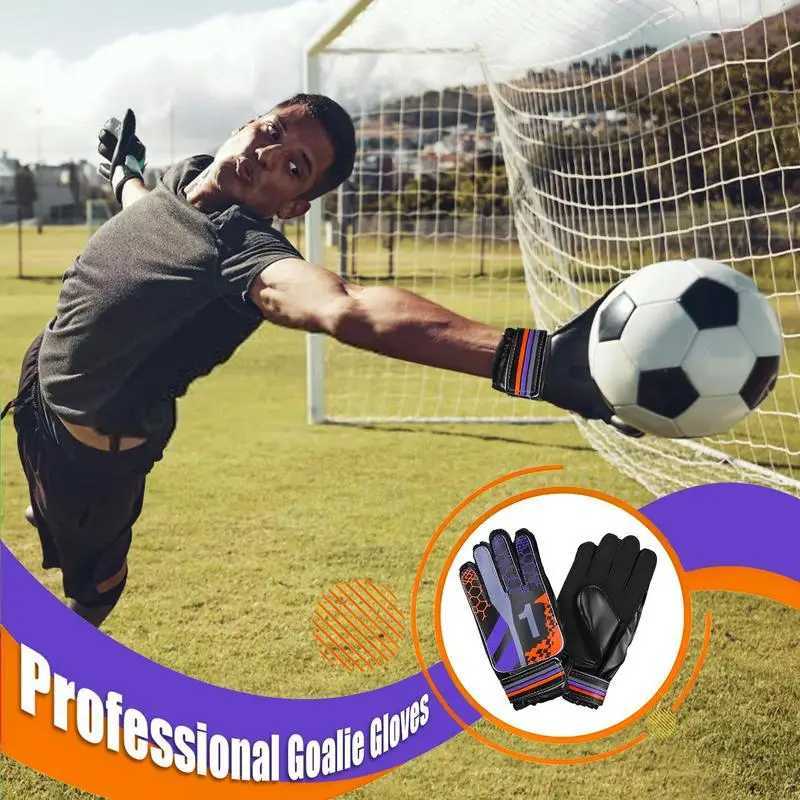 S/M/L Goalkeeper Gloves Professional Goalie Gloves Training equipment with Enhanced Grip Protection Guards for Football BaseballXJ250606