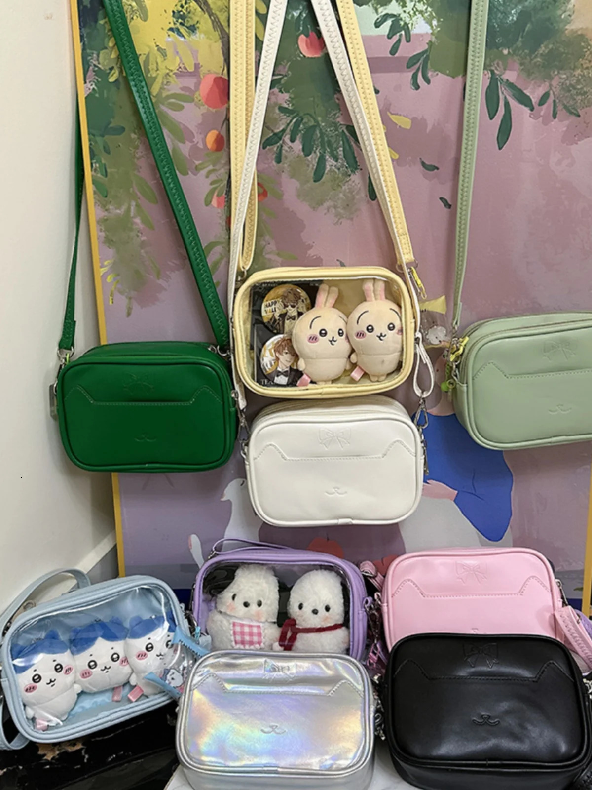 Ita Bag All Match Cute Solid Summer Transparent Crossbody s Girls Simple Display Doll Shoulder Teenage Bolsos Bag 250605