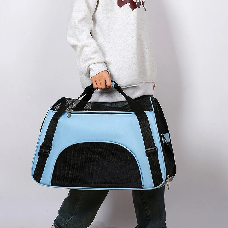 Portable Dog Cat Bag Pet Puppy Travel Bags Foldable Cats Handbag Travel Pet Bag Transport Bag 250603