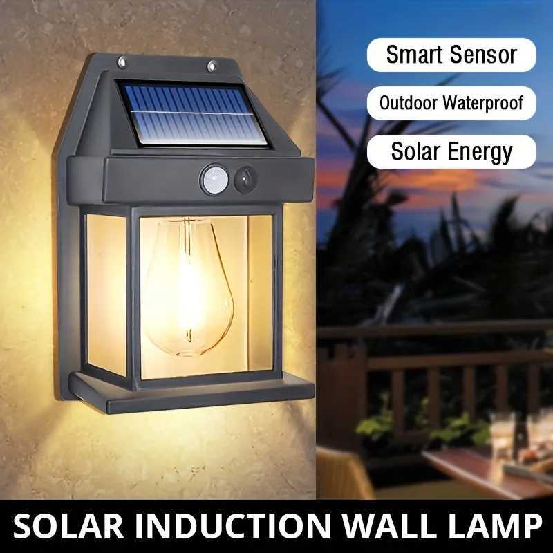 Powerful Outdoor Solar Lamp Garden Solar Powered Streetlight Outdoor Lights Waterproof Light LED Lighting External Decoration XJ250606