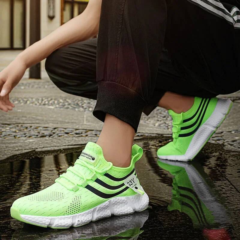 Ddmyoutdoor Men Trendy Sports Outdoor Breathable Platform Soft Sole Tennis Light Lace Up Running Versatile Comfortable Casual Sneakers Shoes Outdoor S