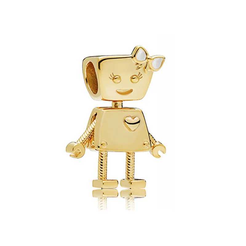 Gold Color Original Charm Sun Star Key Lock DIY Bead Fit Original European 925 Sterling Silver Bracelet Jewelry Accessories XJ250607