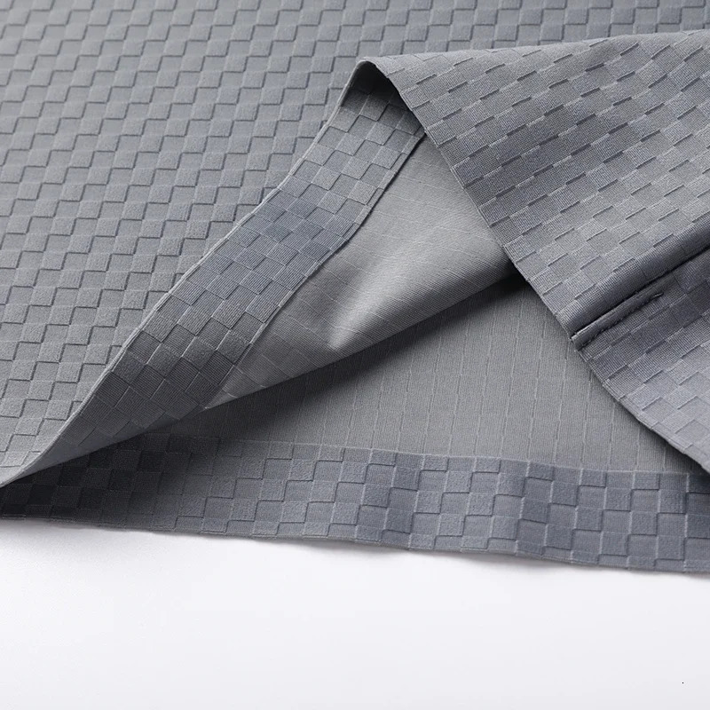 Mens and Fashionable Waffle Short Sleeve Polo Shirt Lapel Ice Silk Breathable Casual Summer High-End 250605