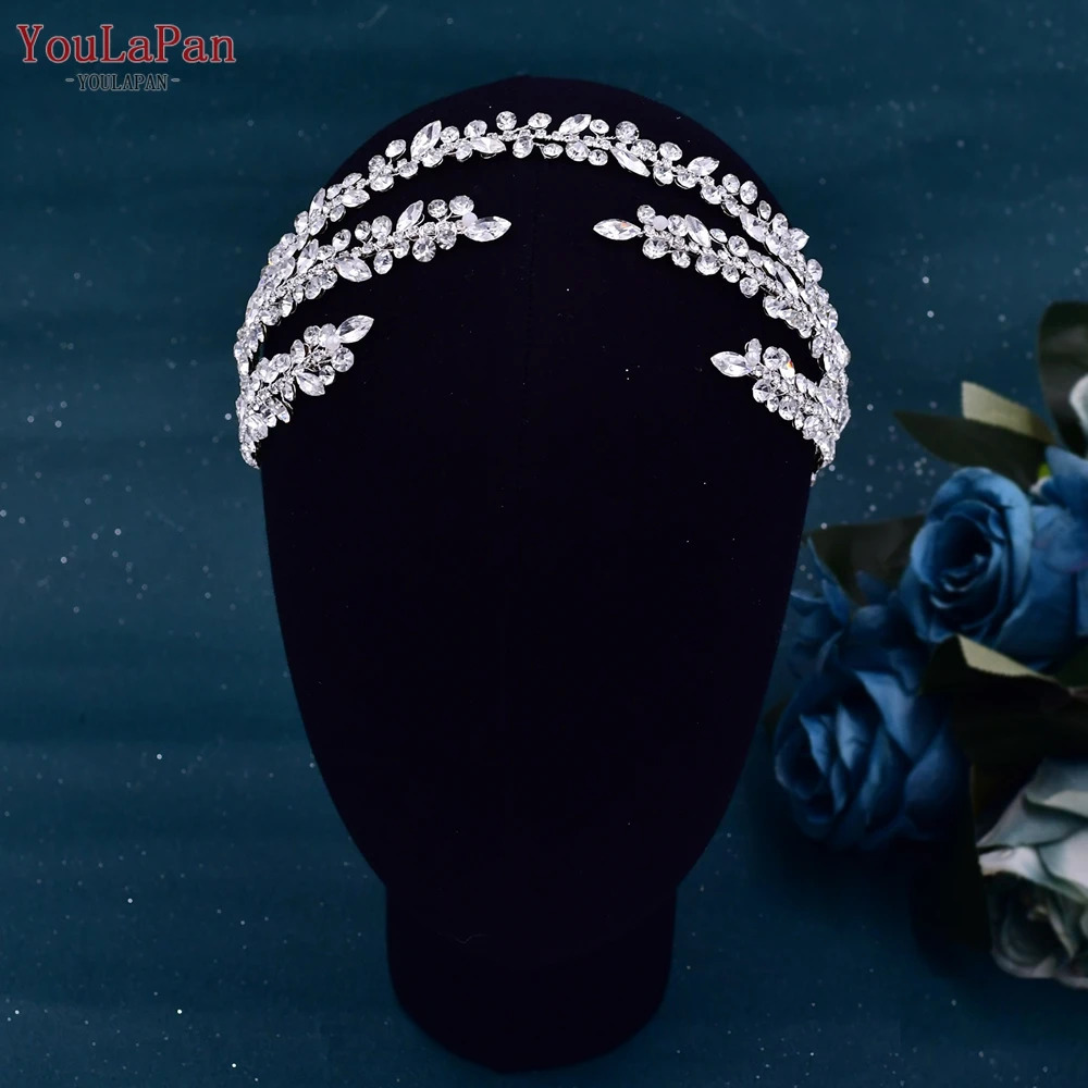YouLaPan HP496 Rhinestone Bridal Headband Bohemian Bridal Hair Accessories Woman Headpiece Wedding Hair Accessories Bride Tiara 250529