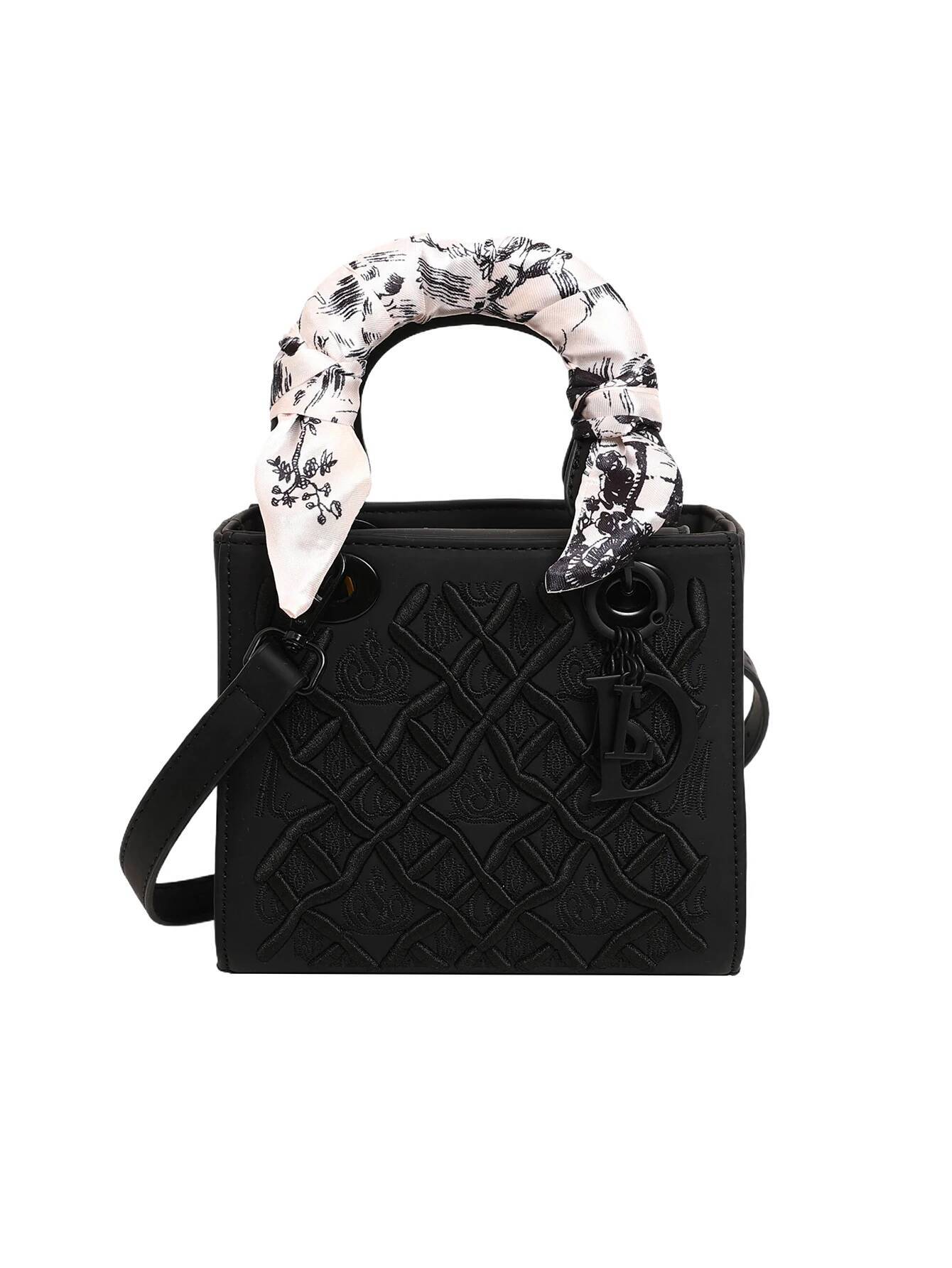 Small And Niche High-End Daifei Handbag For Women 2024 Fashionable New Dia Grid Handbag, Single Shoulder Crossbody Bag, Chri