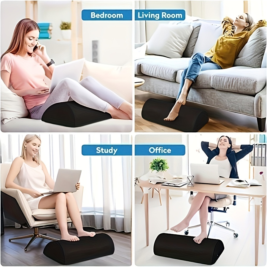 Leg pillow anti-slip memory cotton slow rebound double-layer semi-circular leg pillow leg lift foot pad pillow