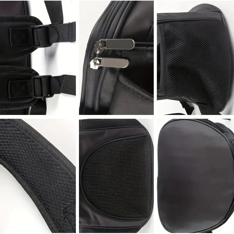 Portable Mesh Dog Bag Breathable Dog Backpack Foldable Large Capacity Dog BagLarge capacity breathable dog outdoor backpack 250603