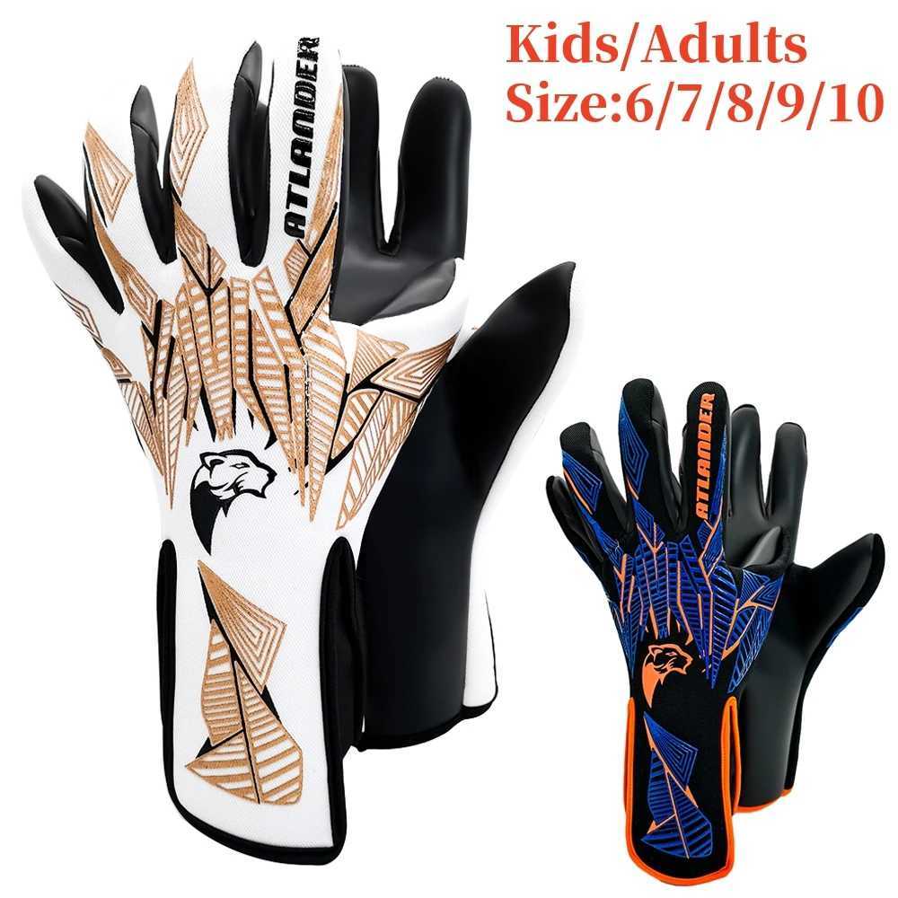 Football Goalkeeper Gloves for Kids and Adults Thickened Latex Strong Grip Goalie Training Match Durable Goalkeeper Gloves for Children XJ250606