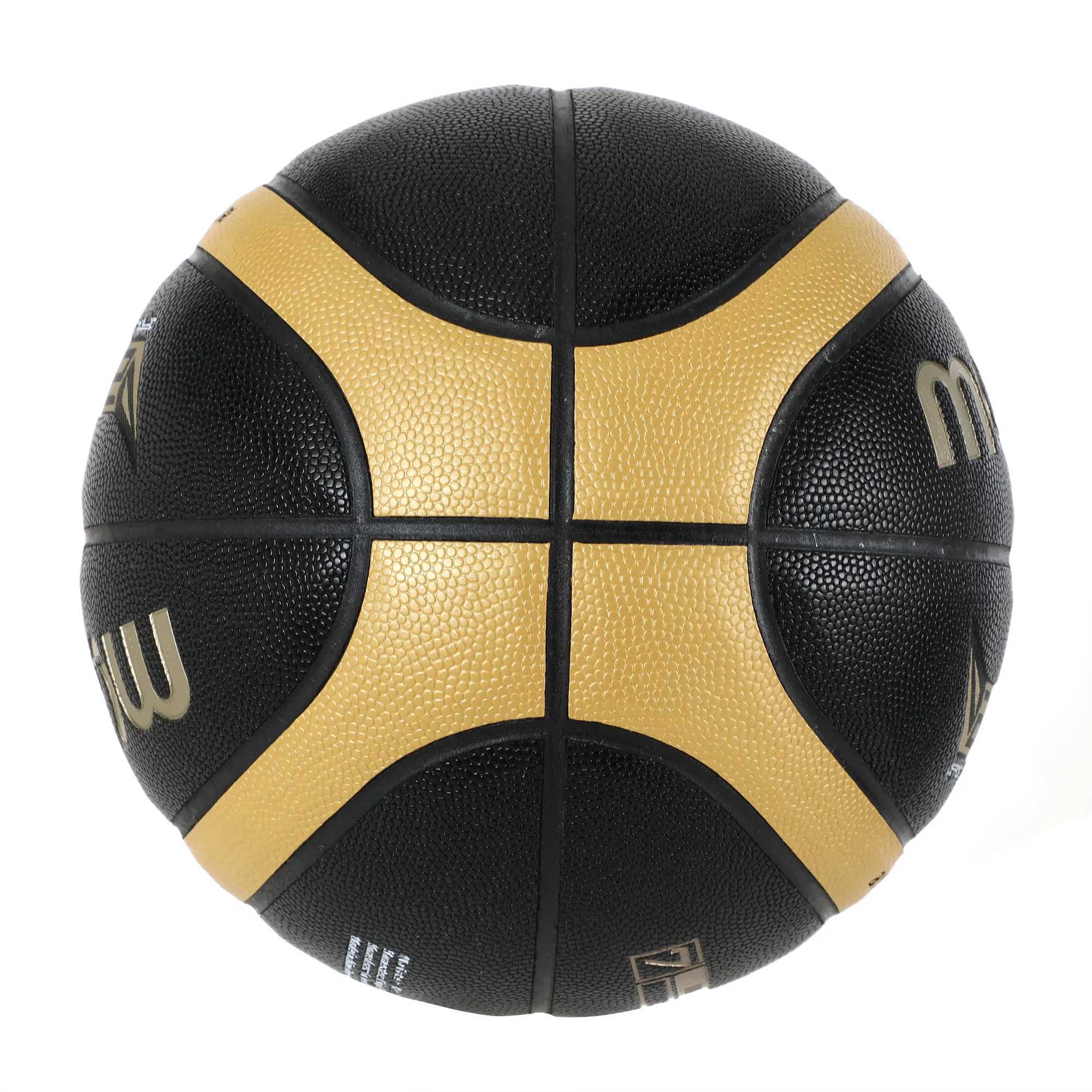 Molten Size 5 6 7 Basketball EZ-K Black Gold PU Outdoor Indoor Balls for Women Youth Men Match Training Basketballs XJ250606