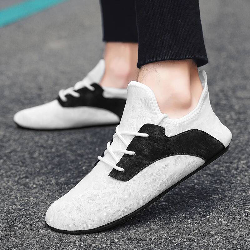 Ddmyoutdoor MAEDEF Men S Casual Flat Lightweight Comfortable Thin Bottom Lace Up Shoe Driving Walking Shoes Footwear Outdoor Shoes