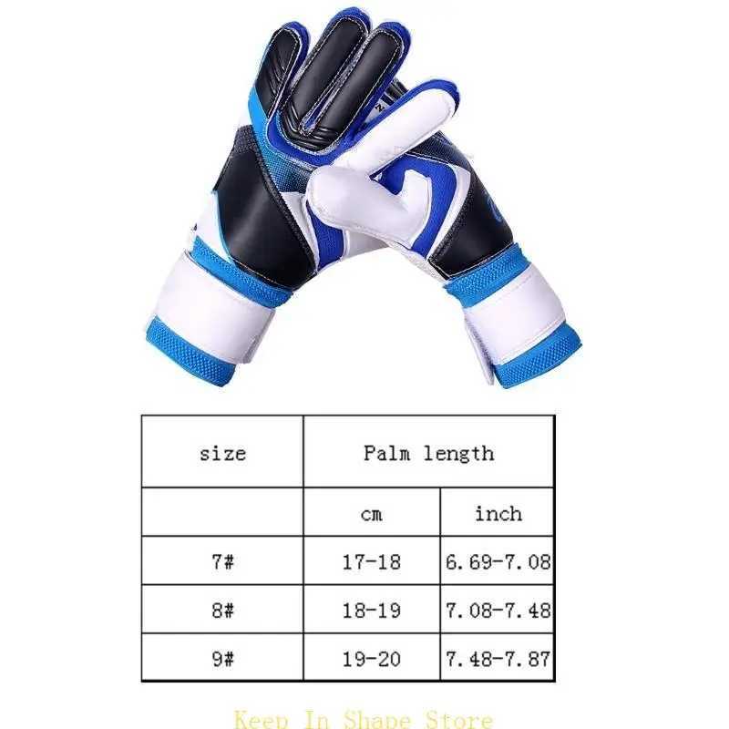U1JC Goalkeeper Gloves Breathable Goalie Gloves Breathable Football Goalkeeping Glove XJ250606