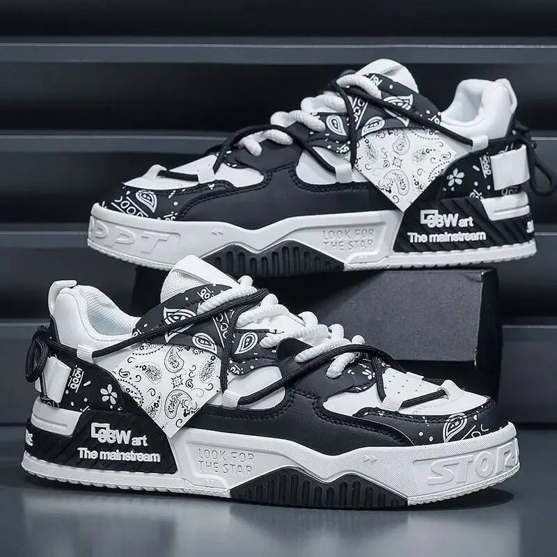 Ddmyoutdoor Korean Version Men Casual Spring Fashion Versatile Thick Sole Comfortable Board Outdoor Travel Sports Shoes Outdoor Shoes