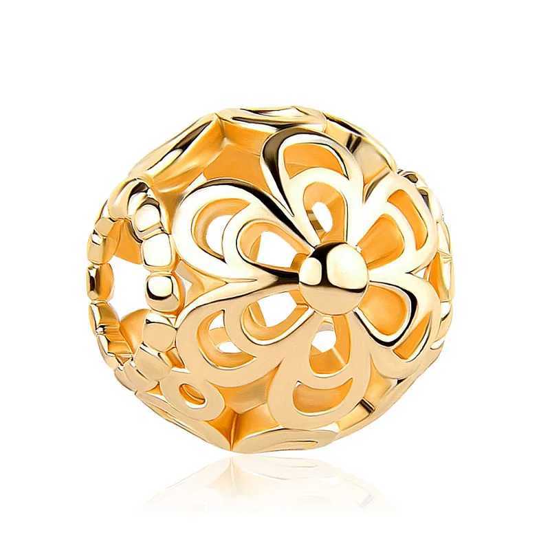 New European 925 Sterling Silver Plated Gold Color Safety DIY Bead Fit Original Charms Bracelet For Women Jewelry Accessories XJ250607