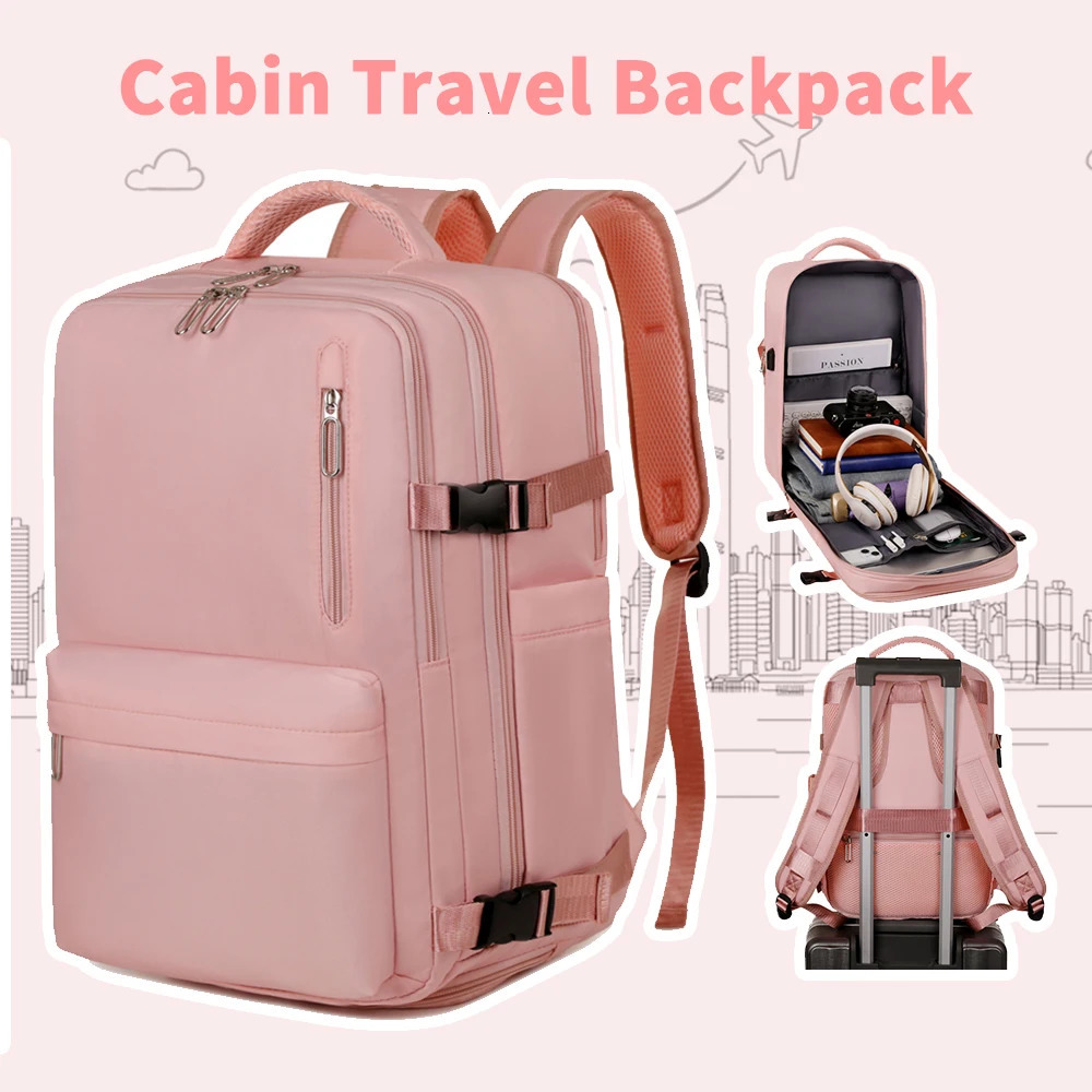 Cabin Airplane Travel Backpack Large Capacity Hand Luggage Cabin Backpack Wizzair Carry-On Men Women 15.6 inch Laptop School Bag 250603