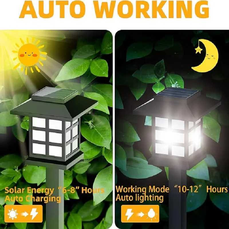 Solar Sidewalk Lawn Light IP65 Waterproof Outdoor Solar Lights For Garden/Landscape/Patio/Driveway/Sidewalk Lighting W250607