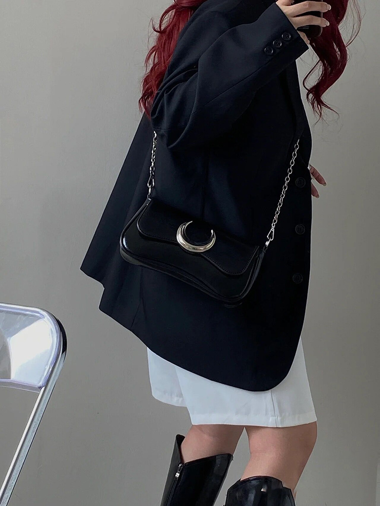 designer Niche Moon Bag Chain Underarm Bag for Women 2025 New Fashion Women's Bag Multi-use Baguette Bag Single Shoulder Crossbody Bag