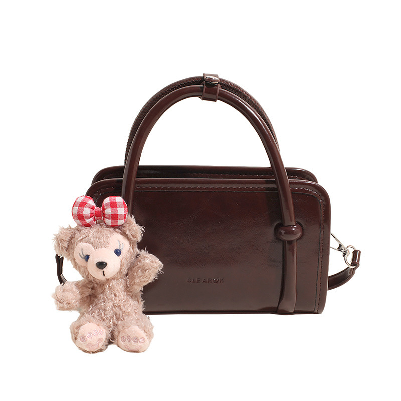 designer Korean Niche Design Handbag for Women 2025 Spring New Fashion Retro Small Square Bag Versatile Crossbody Bag