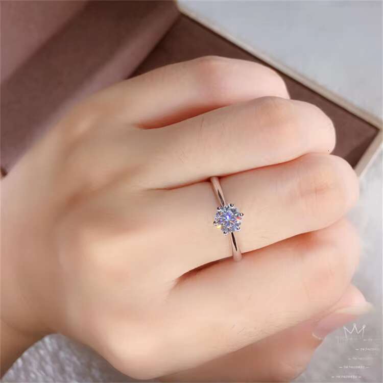 INS Hot Sell 2 Ct Gold Ring New Jewelry Arrivals 2025 18K Gold Wedding Ring for Women