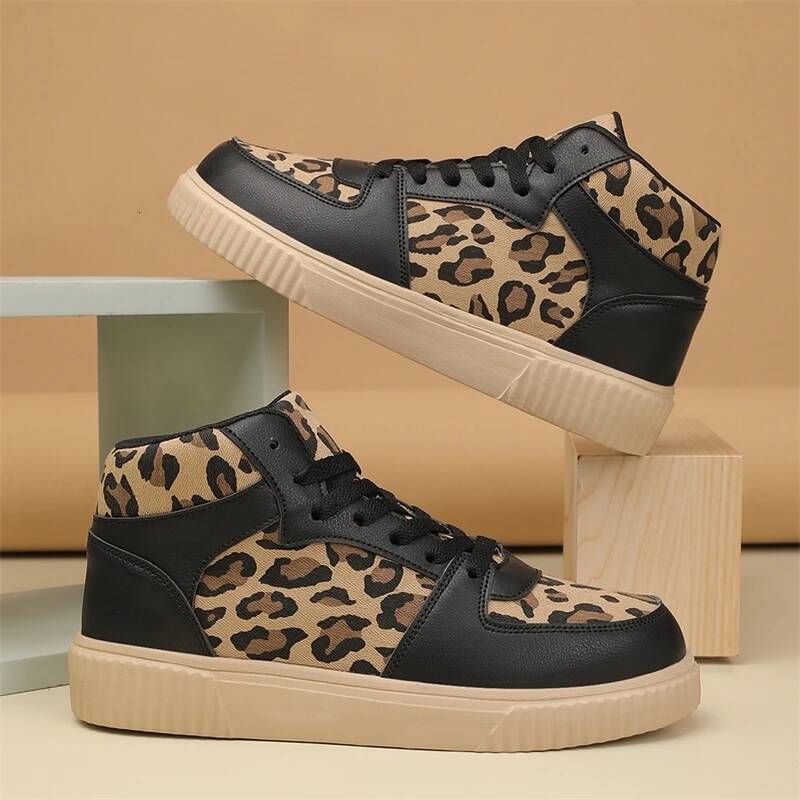 Ddmyoutdoor Ddmyoutdoor Men High Top Couple Sneakers Women Walking Skateboard Shoes Male Shoe PU Leather Jogging Sneaker De Mujer Outdoor Outdoor Shoe