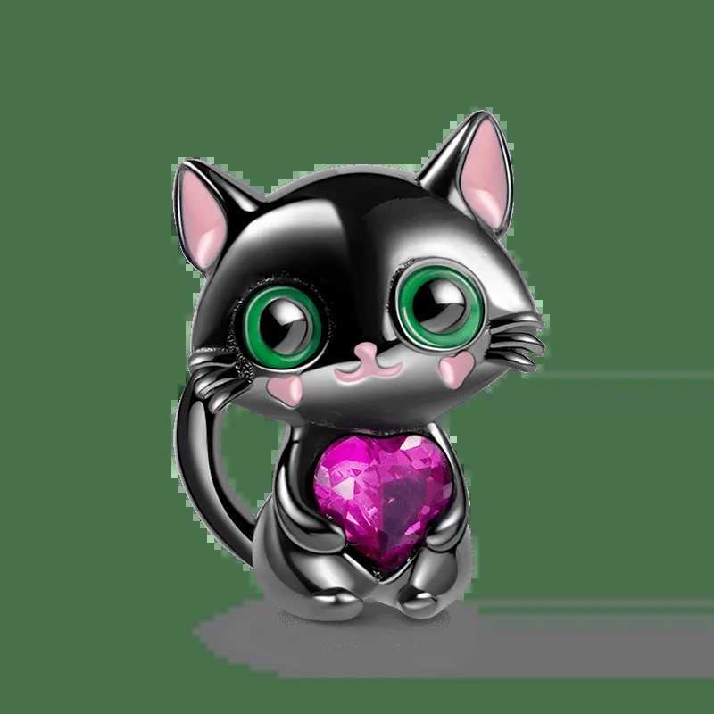 Fine 925 Silver Fit Original Bracelet DIY Women Jewelry Gift Cute Shining Heart Zircon Animal Charms Penguin Cat Frog Beads XJ250607