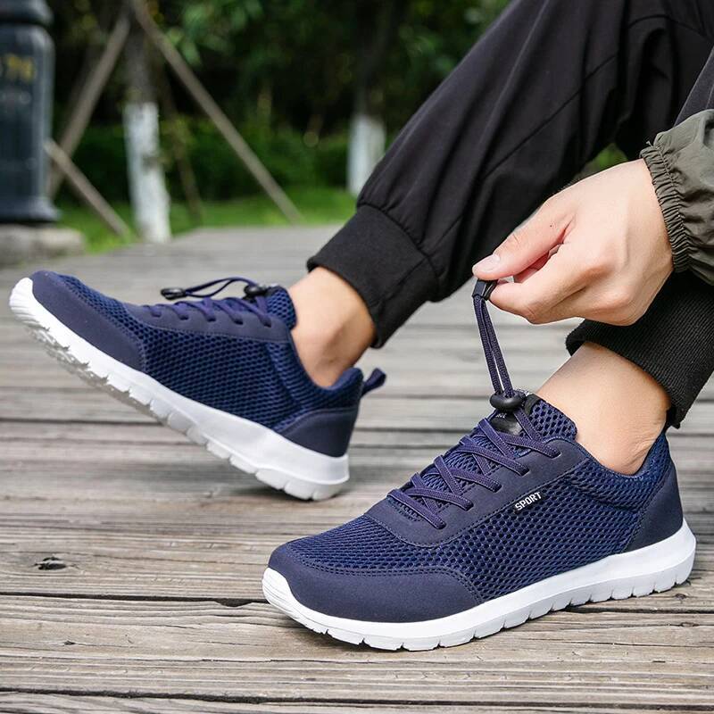 Ddmyoutdoor Sneaker Men Mesh Comfortable Running Outdoor Platform Tennis Casual Walking Lightweight Flat Jogging Shoes Tenis Masculino Outdoor Shoes
