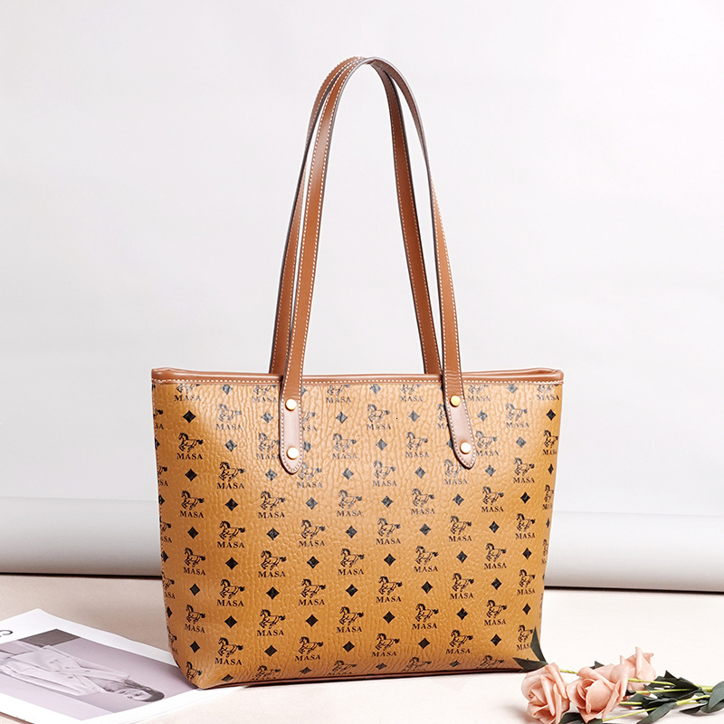 Top quality Brand High Quality New Style Tote Bag Large Capacity Women's High-end Versatile Shoulder Handbag European and Women's Bag New Fr