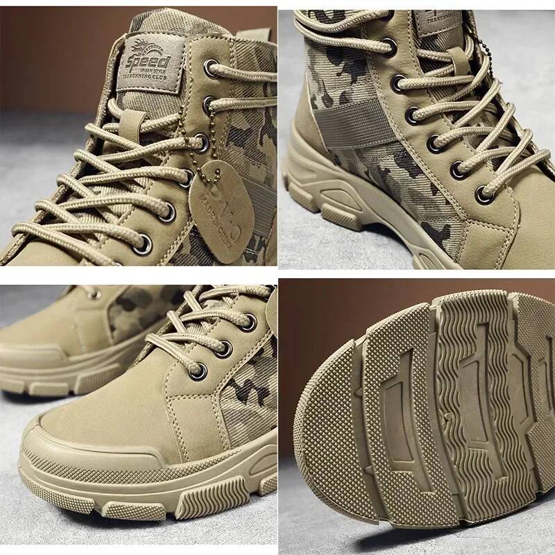 Ddmyoutdoor Camouflage For Autumn Winter Platform Outdoor High Top Shoes Men Ankle Boots Buty Robocze Meskie Outdoor Shoes