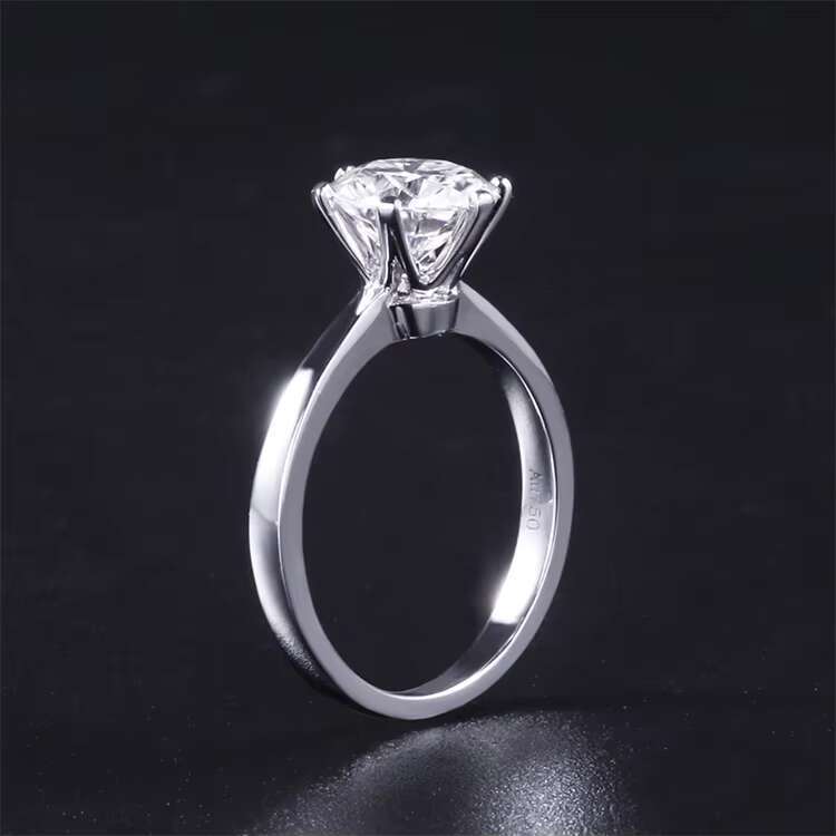 INS Hot Sell 2 Ct Gold Ring New Jewelry Arrivals 2025 18K Gold Wedding Ring for Women