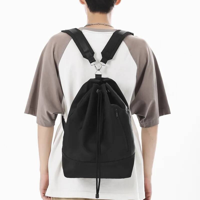 Gym Women Drawstring Backpack Large Capacity Shoulder Sling Bag Lightweight Travel Fiess Tote for Daily Commute