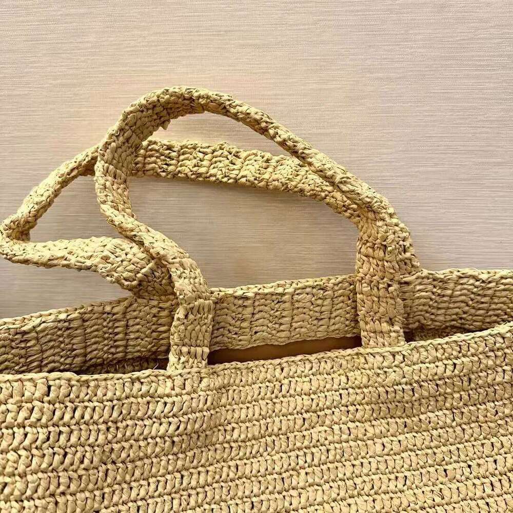 Natural Handmade Luxurious Lafite Grass Woven Bag, Simple And Stylish One Shoulder Handbag