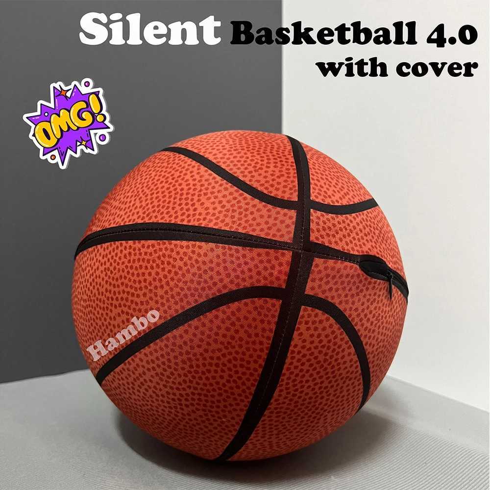 Silent Basketball Number 7(29.5)/Size 5/Size 3 Durable Airless Foam Basketball Balls Dribble Quiet Basket Hoop Sports Accessories XJ250606