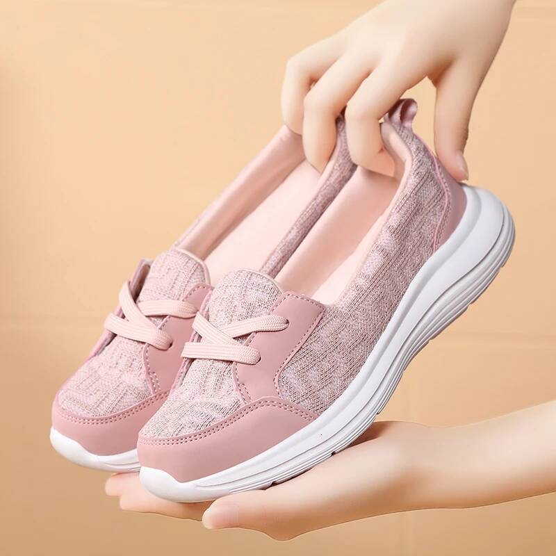 Ddmyoutdoor Ddmyoutdoor Women Platform Breathable Walking Mesh Flat Bottom Outdoor Casual Sports Vulcanized Shoes Zapatillas De Deporte Outdoor Shoes