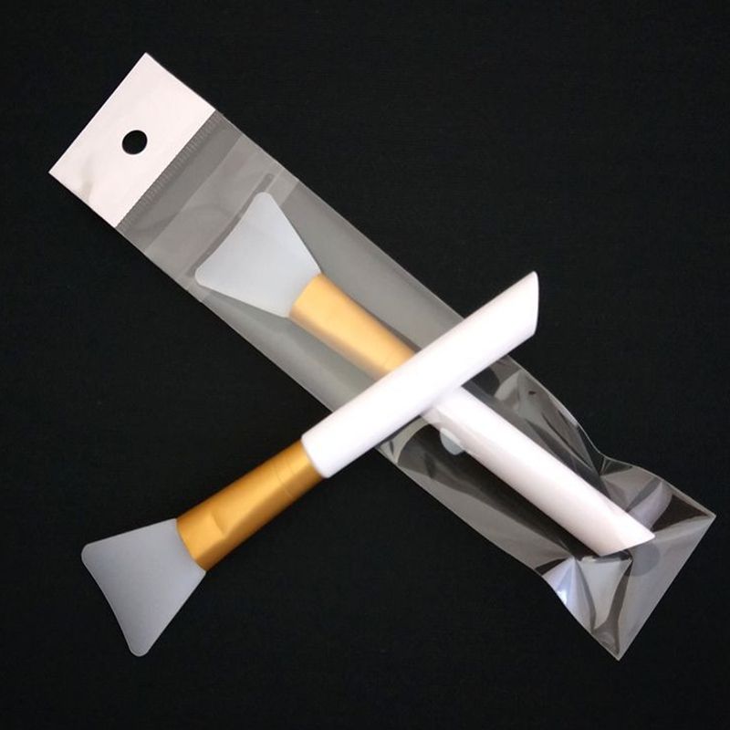 silicone mask brush Round handle Silicon face Facial Masks Mud Mixing Brushes 5 colors