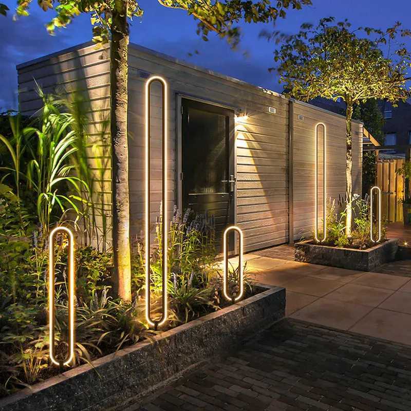 Outdoor LED Lawn Lamp AC110V 220V Waterproof Minimalist Round Street Light For Courtyard Villa Landscape Path Garden Lighting W250607