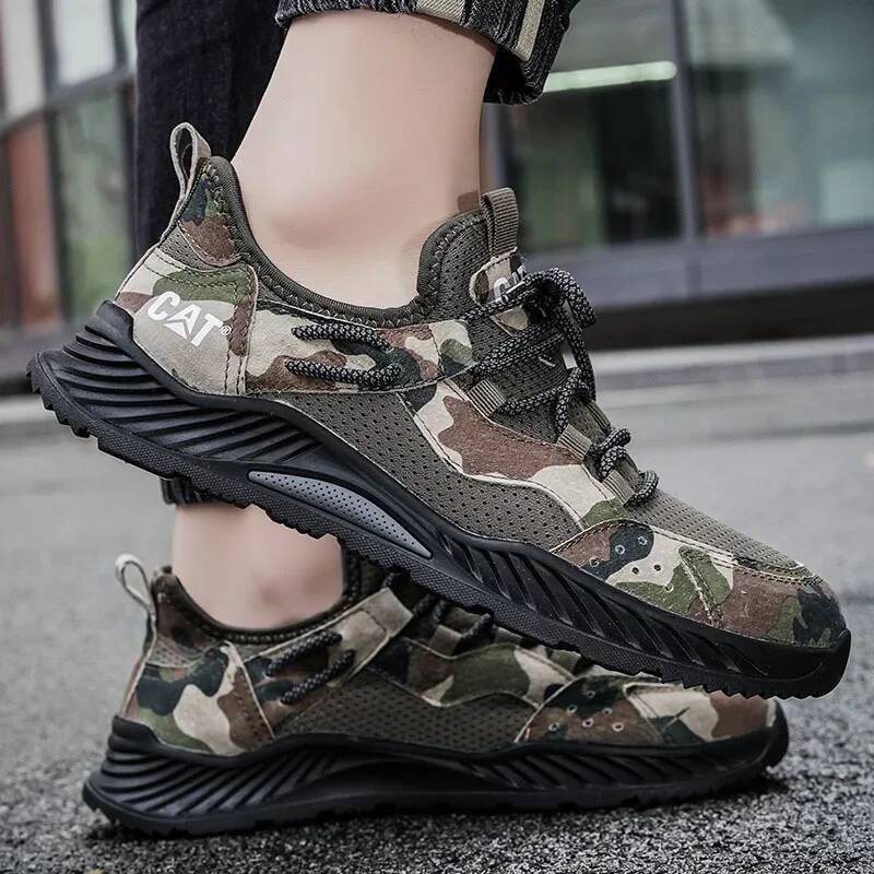 Ddmyoutdoor Men S Lace Up Camouflage Sneakers High Quality Outdoor Non Slip Casual Hiking Lightweight Breathable Walking Running Shoes Outdoor Shoes