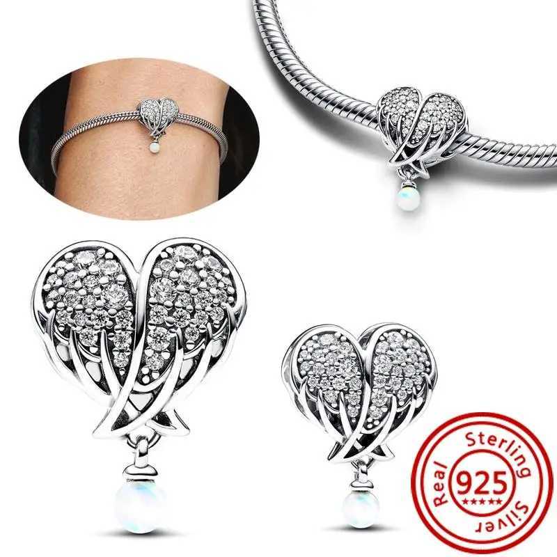New 925 Silver Twisting Arrow Lucky D Angel Wings Forever Family Classic Beads Fit Pantaro Charms Bracelet DIY Jewelry XJ250607
