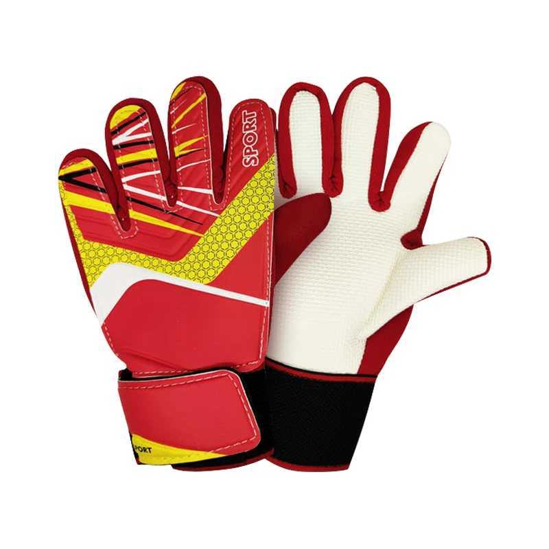 2025 New Football Goalkeeper Gloves Wrist Strap Latex Finger Guard Protection Kids Adult Soccer Gloves XJ250606