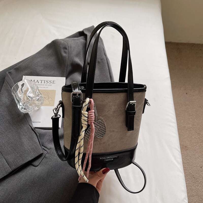 High-end Handbag for Women 2025 New Simple Versatile Crossbody Fashion Trendy Bucket Bag