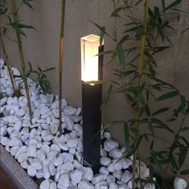 Modern minimalist square garden villa park landscape lights LED IP65 cylindrical lawn lights outdoor waterproof courtyard lights W250607