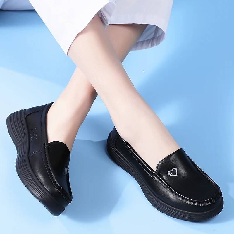 Ddmyoutdoor Ddmyoutdoor New Platform Women S Nurse Summer Soft Sole Breathable Sleeve Feet Loafers Comfortable Work Shoes Zapatos Casuales Outdoor Out
