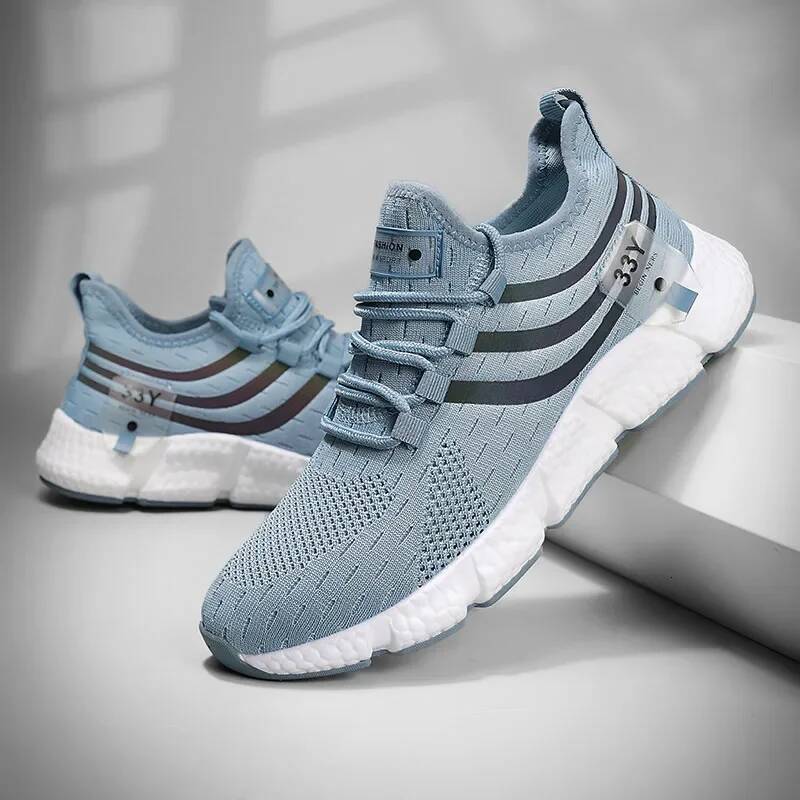 Ddmyoutdoor Men Trendy Sports Outdoor Breathable Platform Soft Sole Tennis Light Lace Up Running Versatile Comfortable Casual Sneakers Shoes Outdoor S