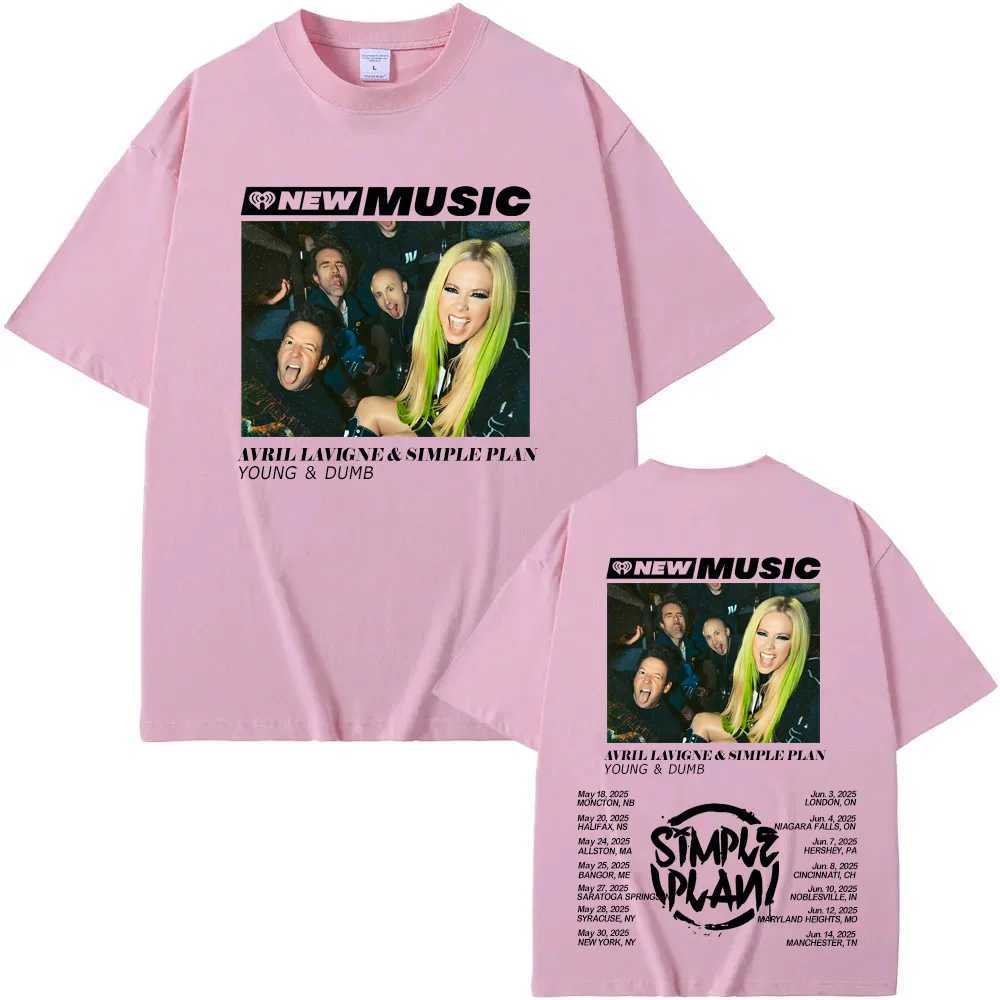 Avril Lavigne - Young Dumb T-Shirt Funko Pop Harajuku Gothic Tee-shirt Short Sleeve Women/men Casual T-shirt Round Neck Tees W250607