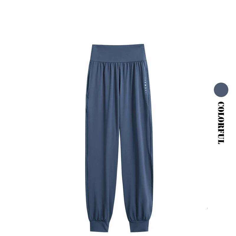 DRUR Women Sports Summer High Waist Breathable Versatile Yoga Pants Female Sweatpants With Pocket Running Trousers Gymwear