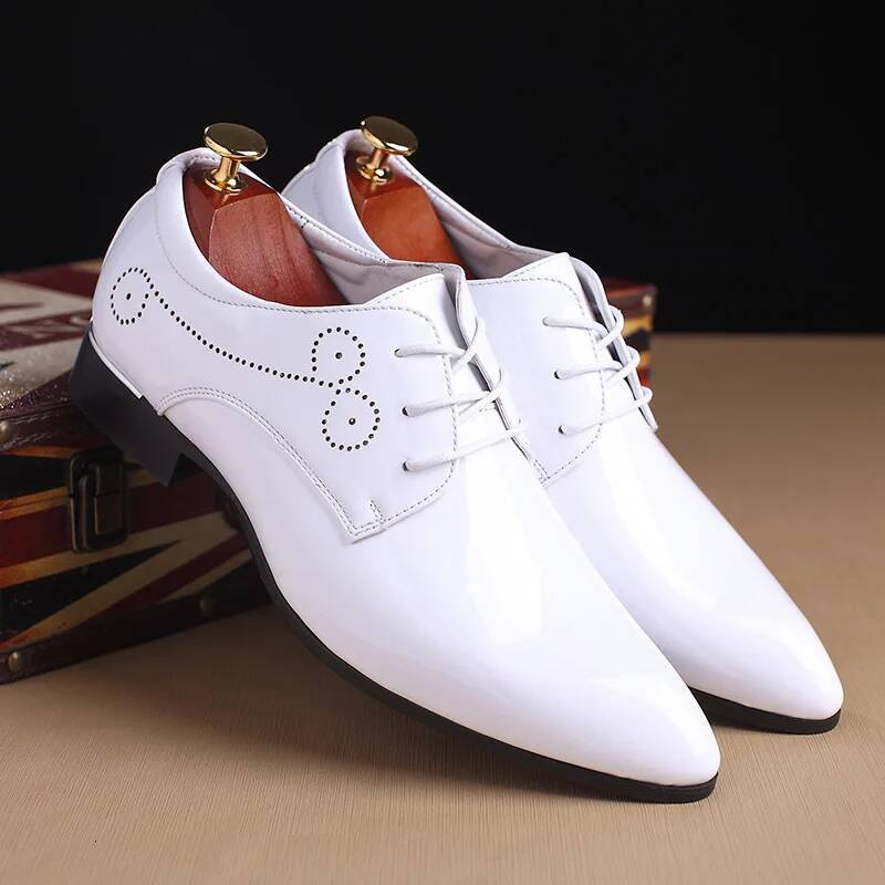 Ddmyoutdoor High Quality Brand Formal Oxford Leather Dress Fashion Business Men Pointed Wedding Shoes Outdoor Shoes