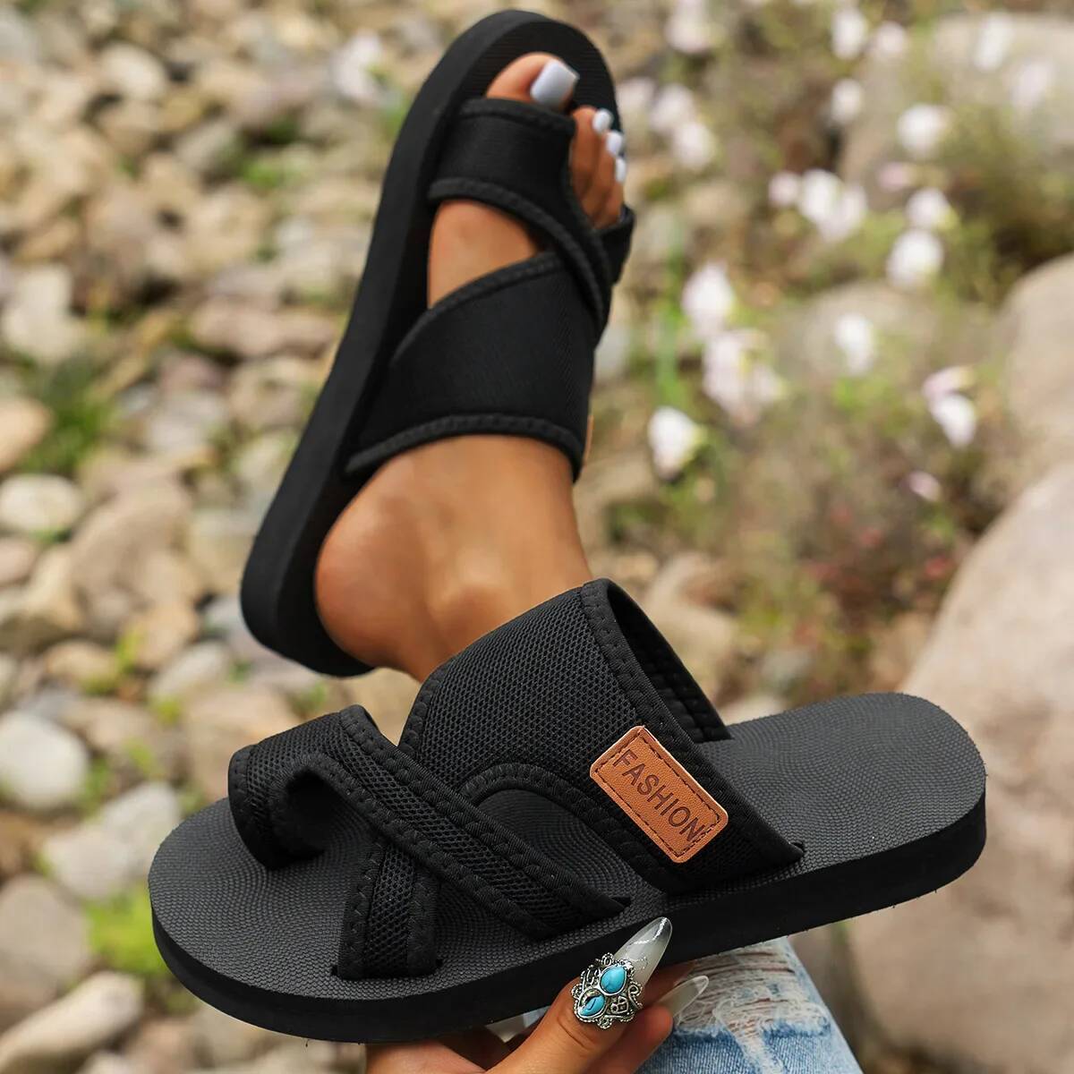 Ddmyoutdoor Fashion Clip Sandals Peep Toe Solid Color Comfort Casual Mesh Breath Slippers Slip On Holiday Vacation Outdoors Beach Shoes outdoor shoes