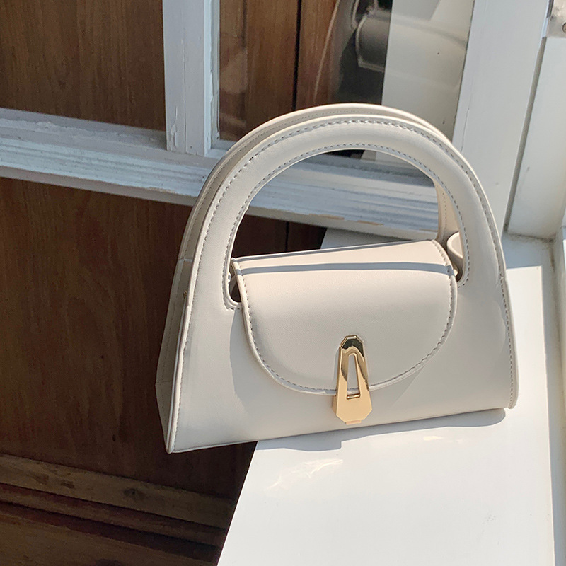 designer Trendy Small Bag for Women 2025 New Niche French Style High-end White Versatile Retro Fashion Handbag Crossbody Bag