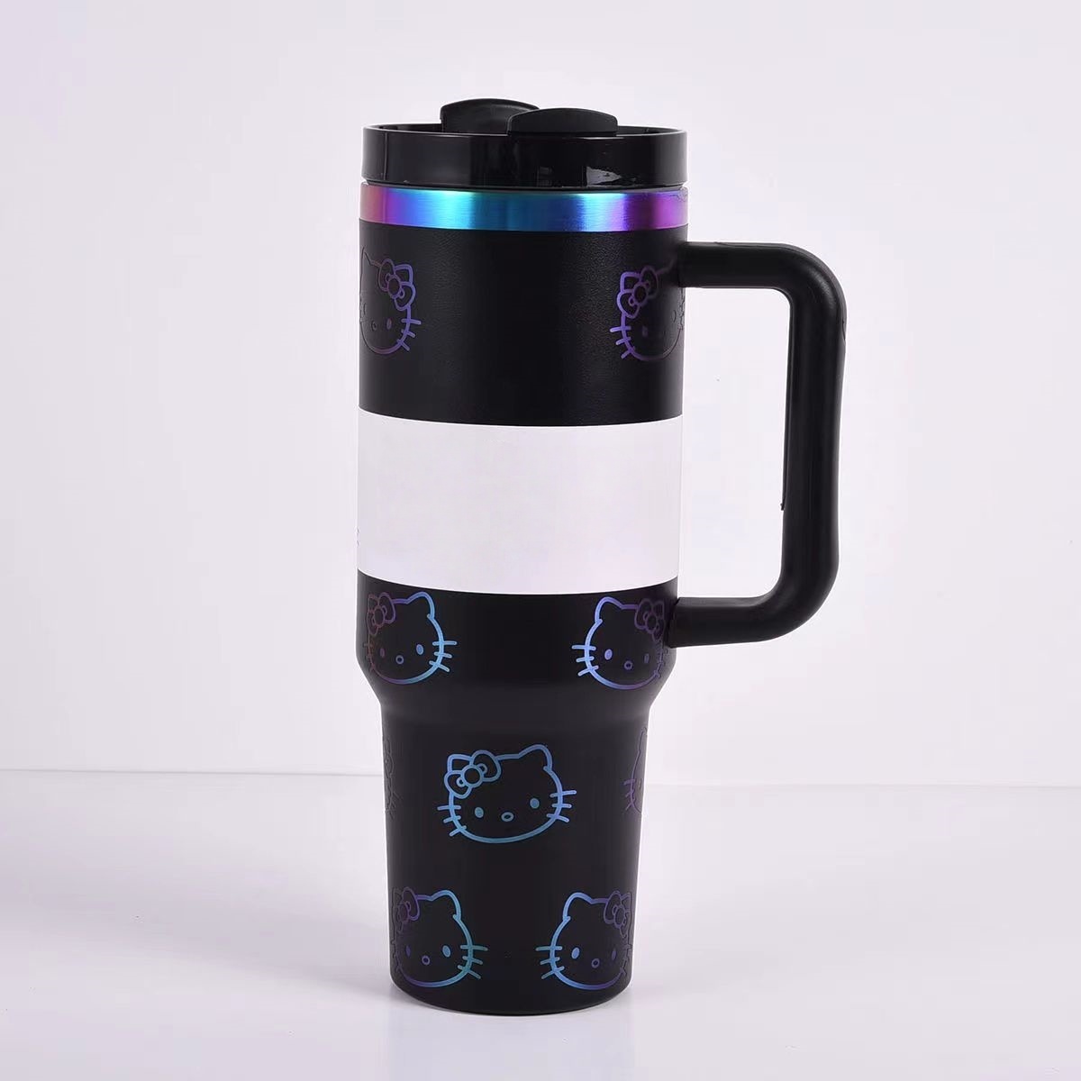 US Stock 40oz Pink Cat Design Lovely Girls Christmas Gifts Tumbler 40oz Tumblers Designer Mugs Water Bottle Valentines Day Gift