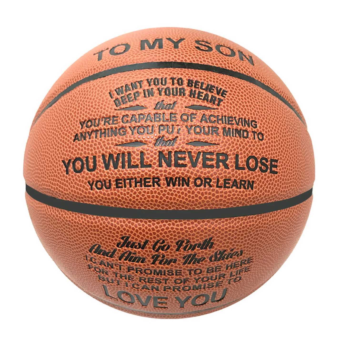 Official Standard Size 7# Non-slip Wear-Resistant PU Basketball Indoor Outdoor Competition Training Ball Gift For Son / Grandson XJ250606