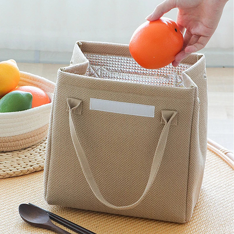 Japanese High Capacity Portable Lunch Thermal Bag Picnic School Travel Insulated Food Container Bento Cooler Tote Storage Bag 250606