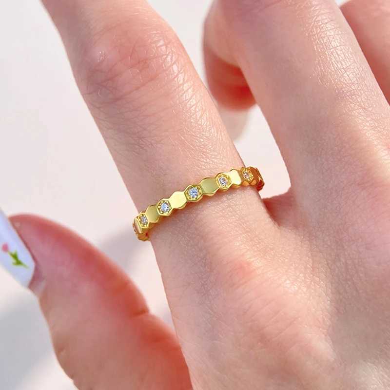 925 Sterling Silver Zircon Geometric Shape Rings For Women Gift Match Daily Party High Quality Vintage Fine Jewelry Accessories XJ250606